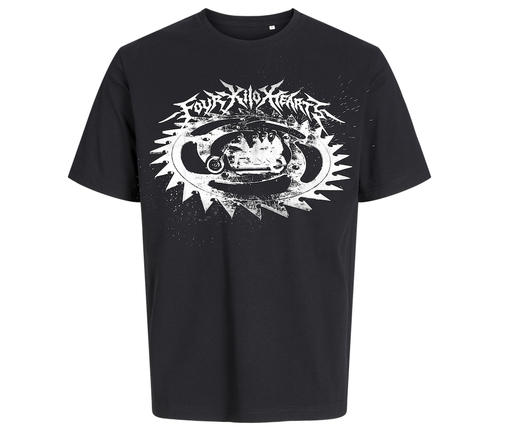 T-shirt noir “Winter Tour 2026” – Four Kilo Hearts