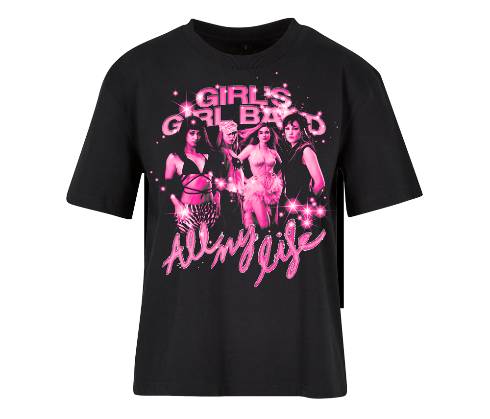 T-shirt noir “All My Life” – Girl’s Girl Band